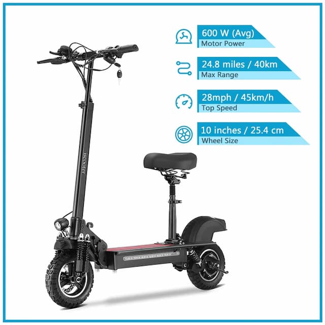 characteristics of the electric scooter model