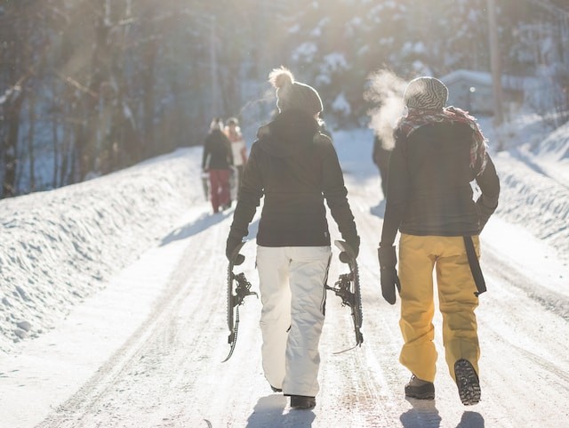 persons on ski resort