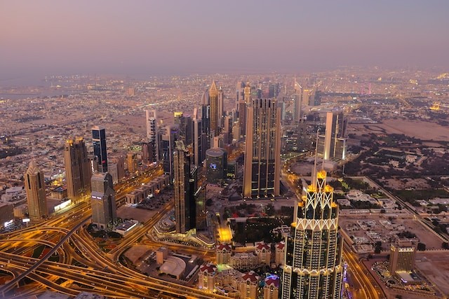 birds eye dubai photo